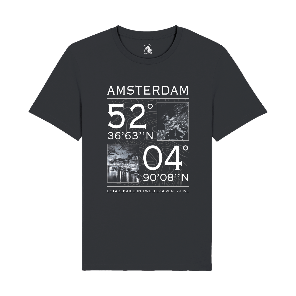 Amsterdam Coordinates T-Shirt | Cityscape Edition