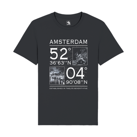 Amsterdam Coordinates T-Shirt | Cityscape Edition