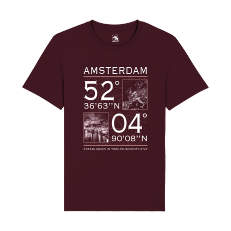 Amsterdam Coordinates T-Shirt | Cityscape Edition