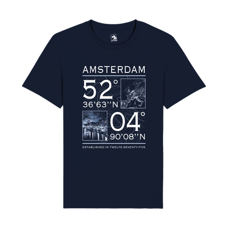 Amsterdam Coordinates T-Shirt | Cityscape Edition