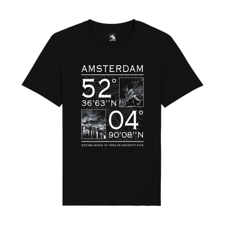 Amsterdam Coordinates T-Shirt | Cityscape Edition