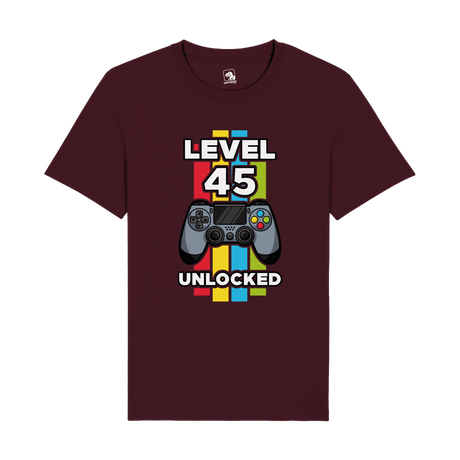 Level 45 Unlocked T-Shirt | Milestone Gaming Edition