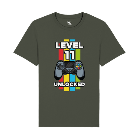 Level 11 Unlocked T-Shirt | Milestone Gaming Edition