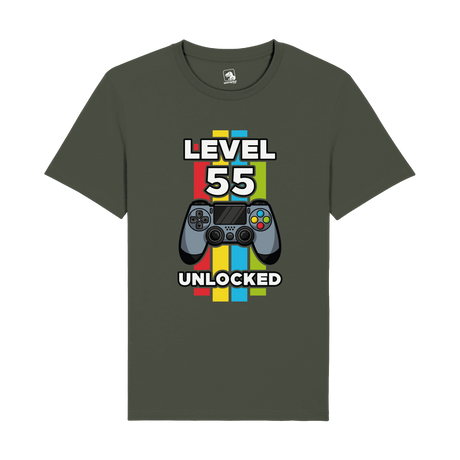 Level 55 Unlocked T-Shirt | Milestone Gaming Edition