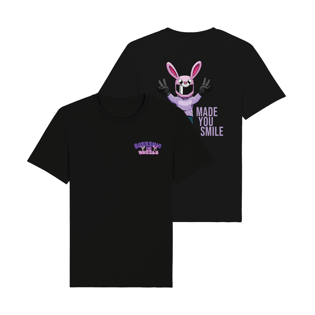 Surrenic on Wheels – Peace Bunny T-shirt