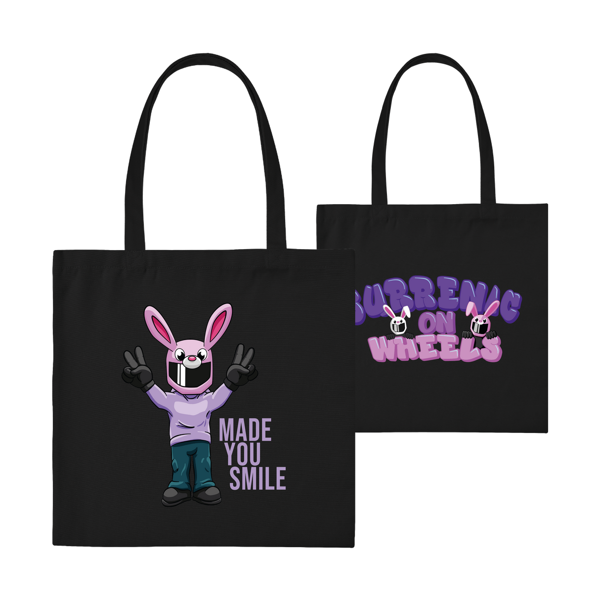 Surrenic on Wheels – Peace Bunny Totebag