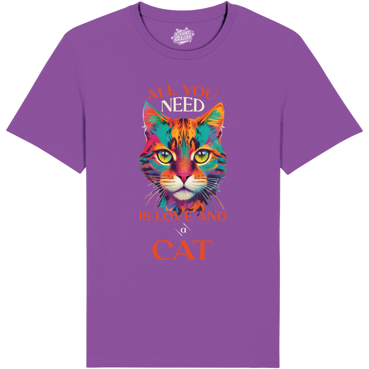 All you need is love and a cat  - Donker Paars