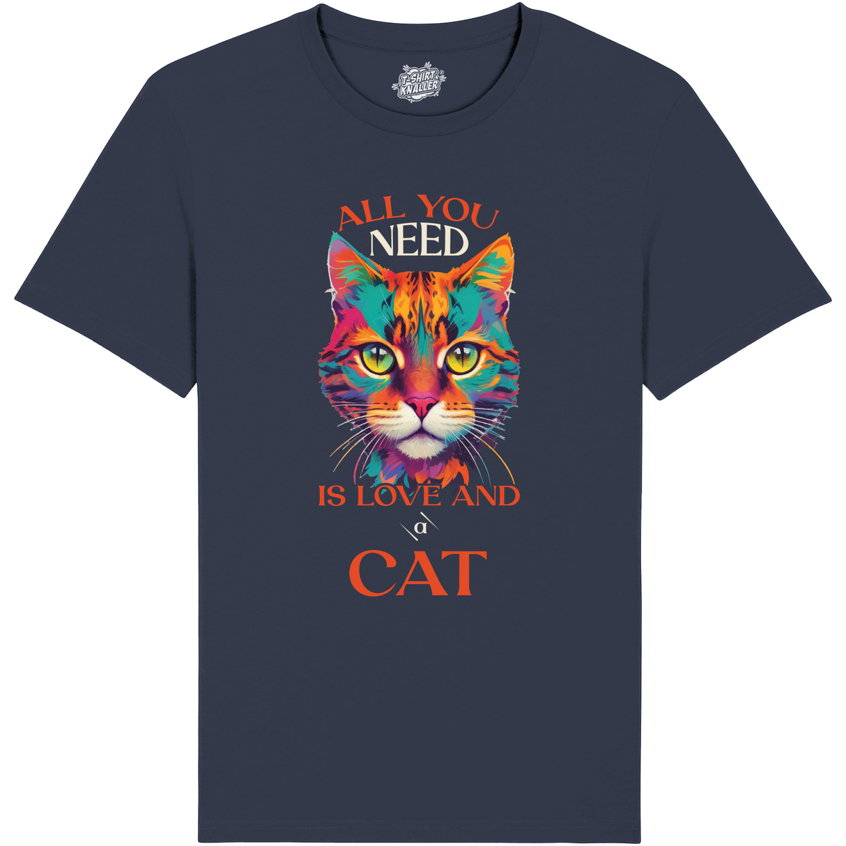 All you need is love and a cat  - Blauw