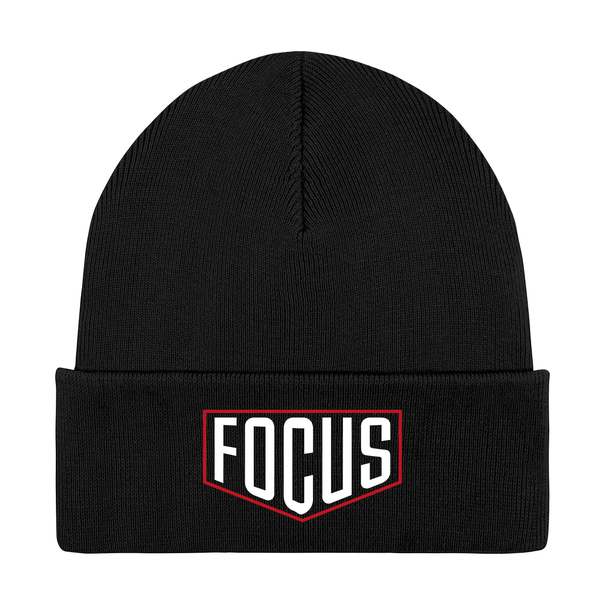 Embroidered "FOCUS" Beanie – Motivational Winter Hat for Streetwear and Active Lifestyles