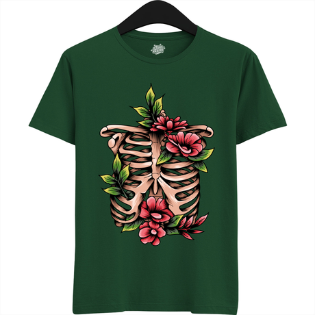 Blooming Bones Ribcage  - Groen