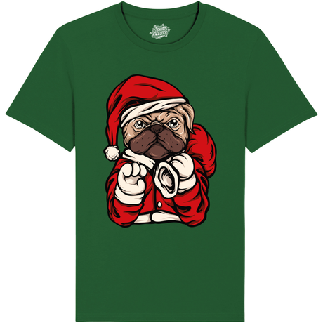 Bulldog Kerstman  - Bottle Groen