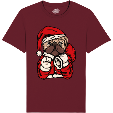 Bulldog Kerstman  - Burgundy