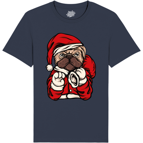 Bulldog Kerstman  - Navy Blauw