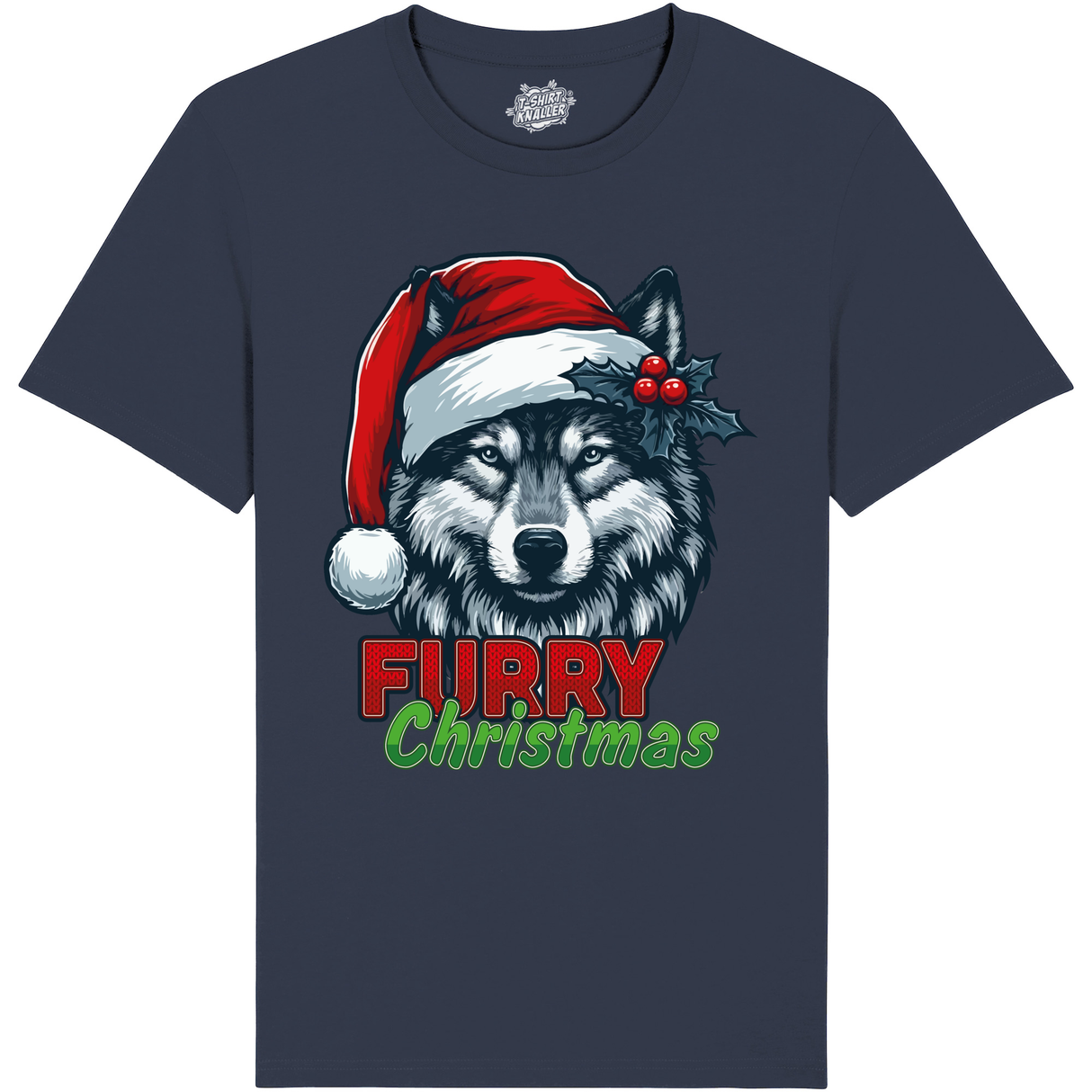 Furry Kerstshirt  - Blauw