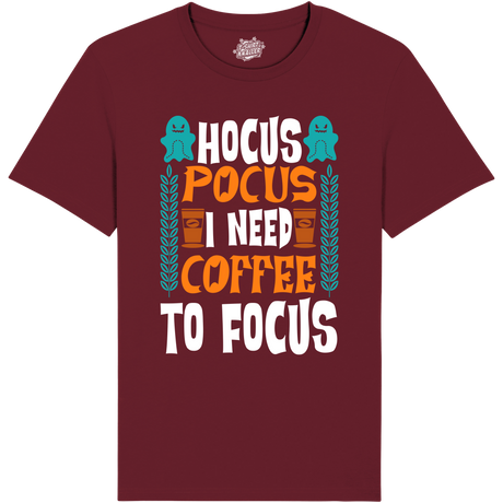 Hocus pocus i need coffee to focus  - Rood