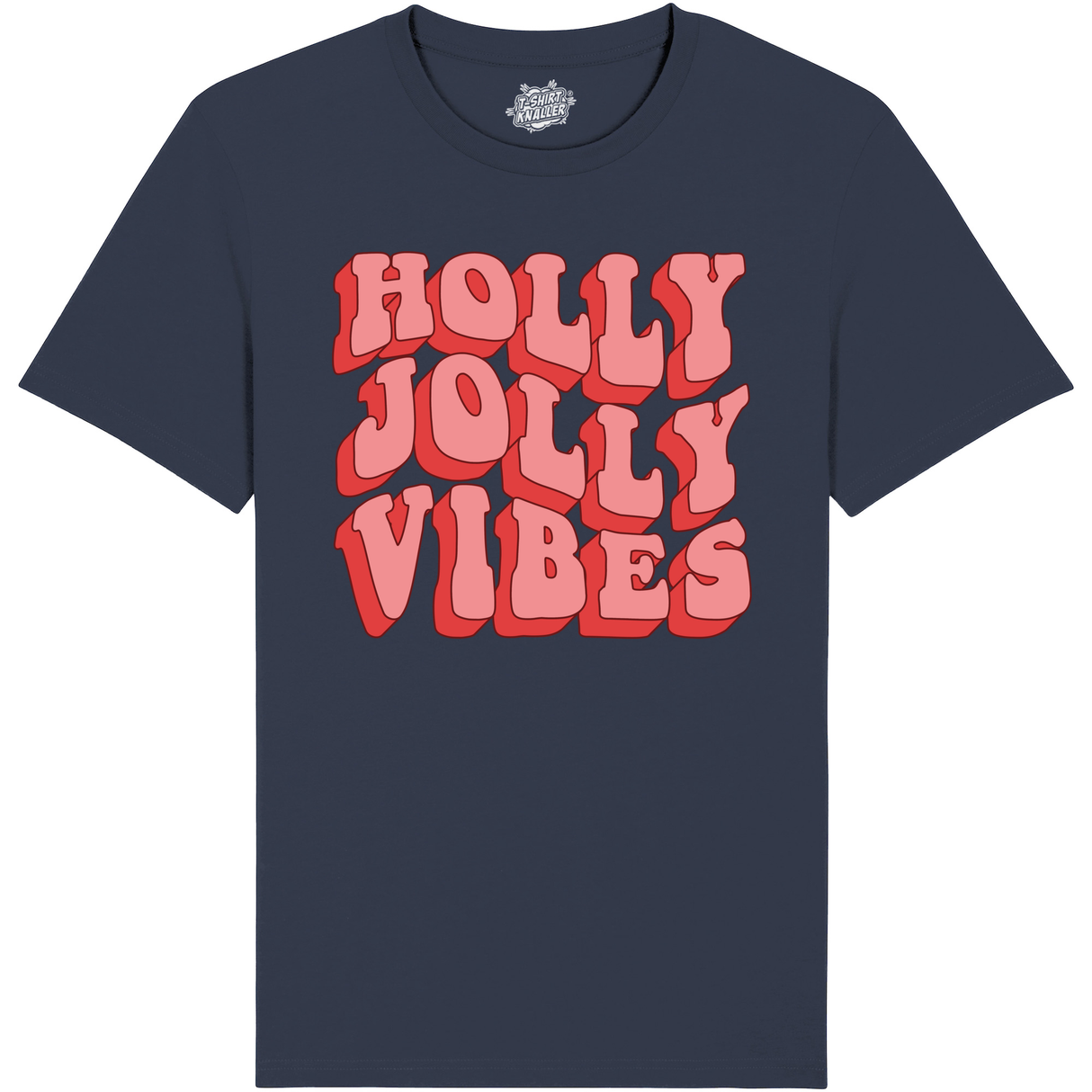 Holly Jolly Vibes  - Navy Blauw