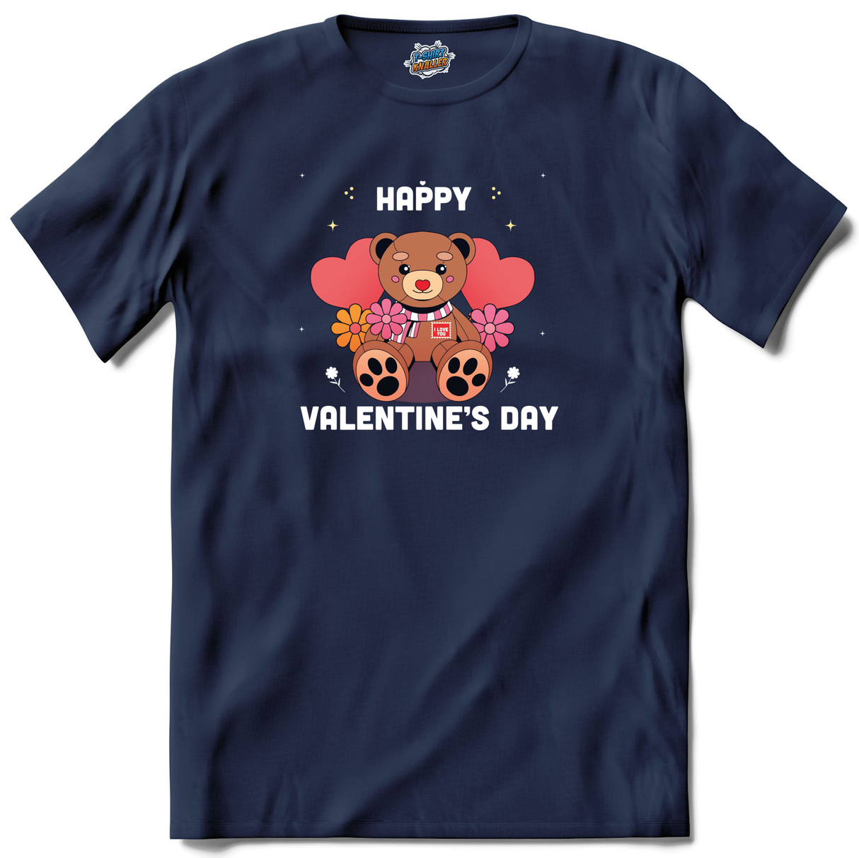 I Love You Bear  - Navy Blue