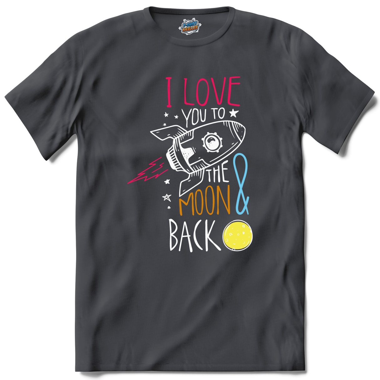 I Love You To The Moon & Back  - Mouse Grey