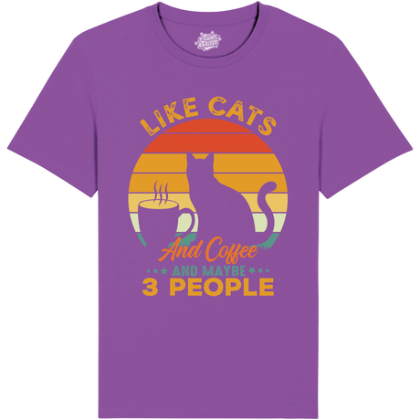 Like Cats Coffee and Maybe 3 People  - Paars