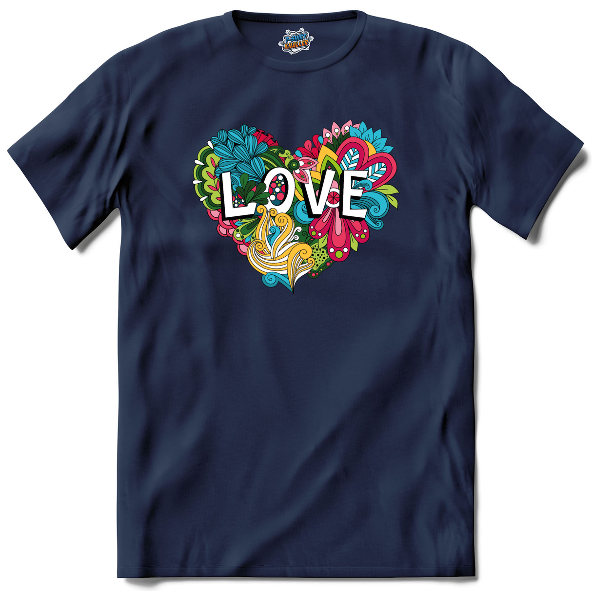 Love With Flowers  - Navy Blue