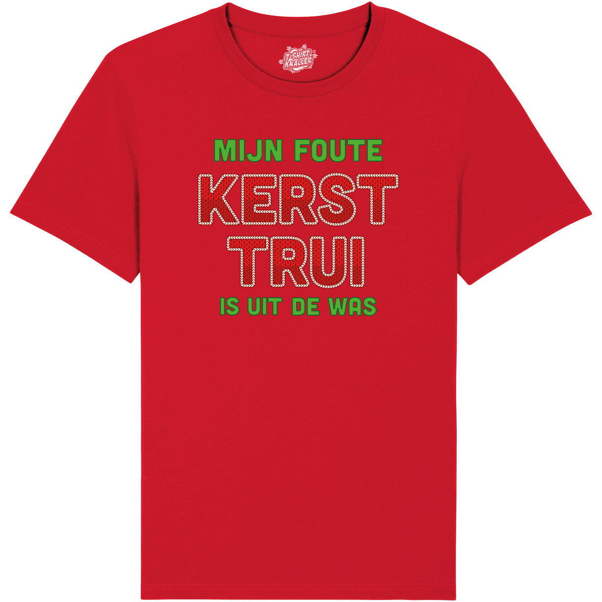 Mijn Foute Kersttrui Is Uit De Was  - Rood