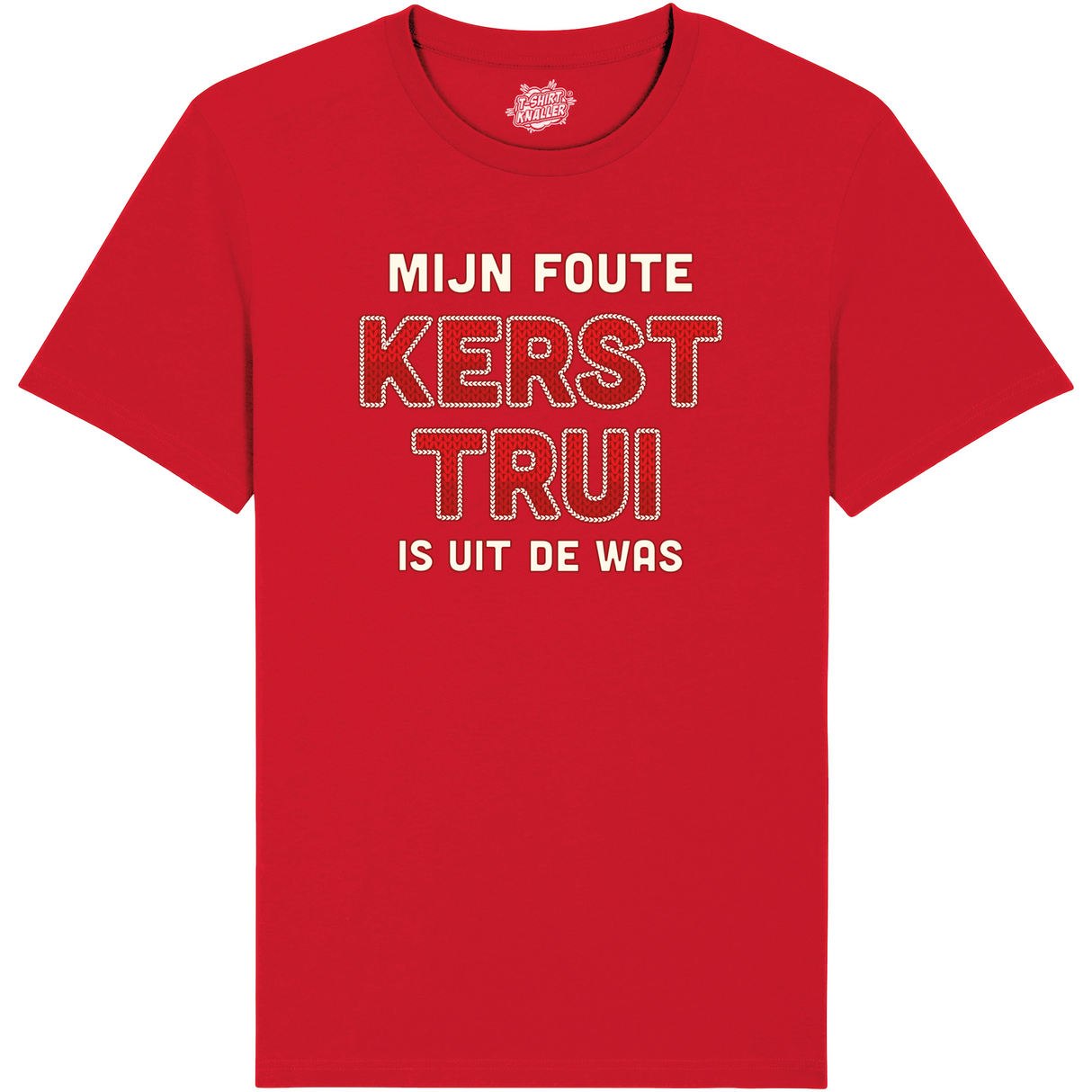 Mijn Foute Kersttrui Is Uit De Was Rood  - Rood