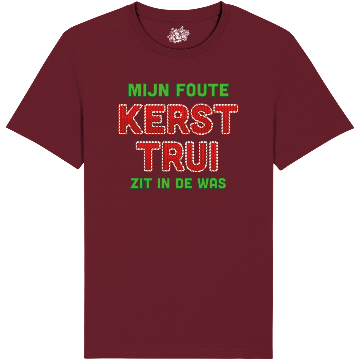 Mijn Foute Kersttrui Zit In De Was  - Burgundy