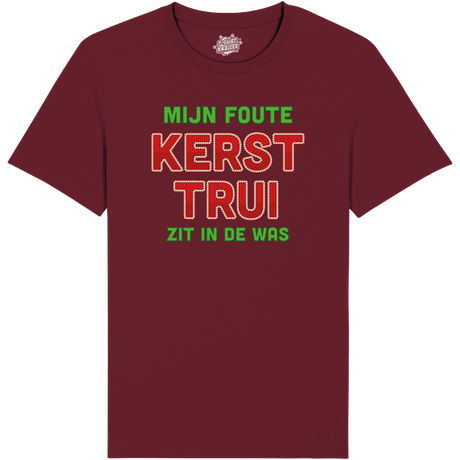 Mijn Foute Kersttrui Zit In De Was  - Burgundy