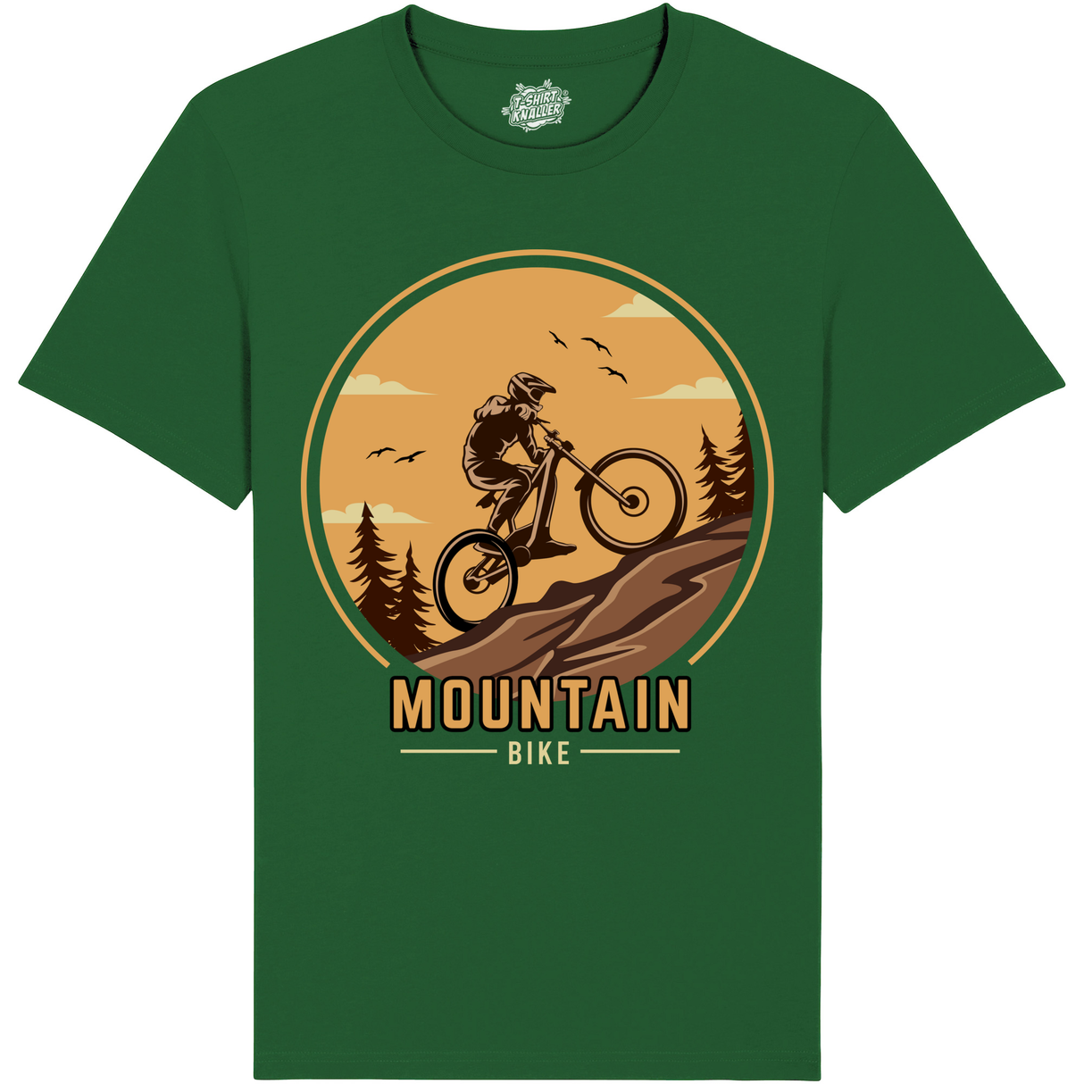 Mountainbike hill climbing  - Groen