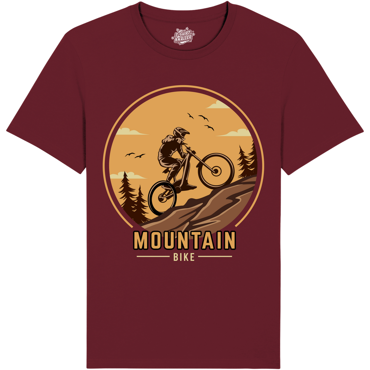 Mountainbike hill climbing  - Rood