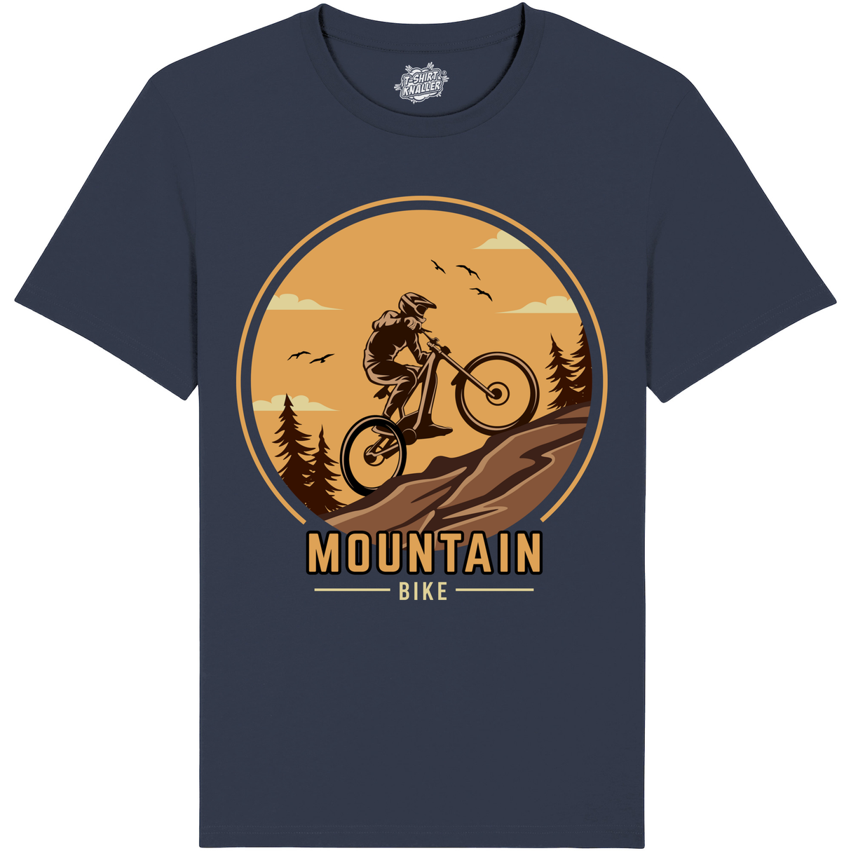 Mountainbike hill climbing  - Blauw