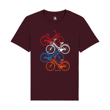 Amsterdam Bicycle Stack T-Shirt | Dutch Pride Edition