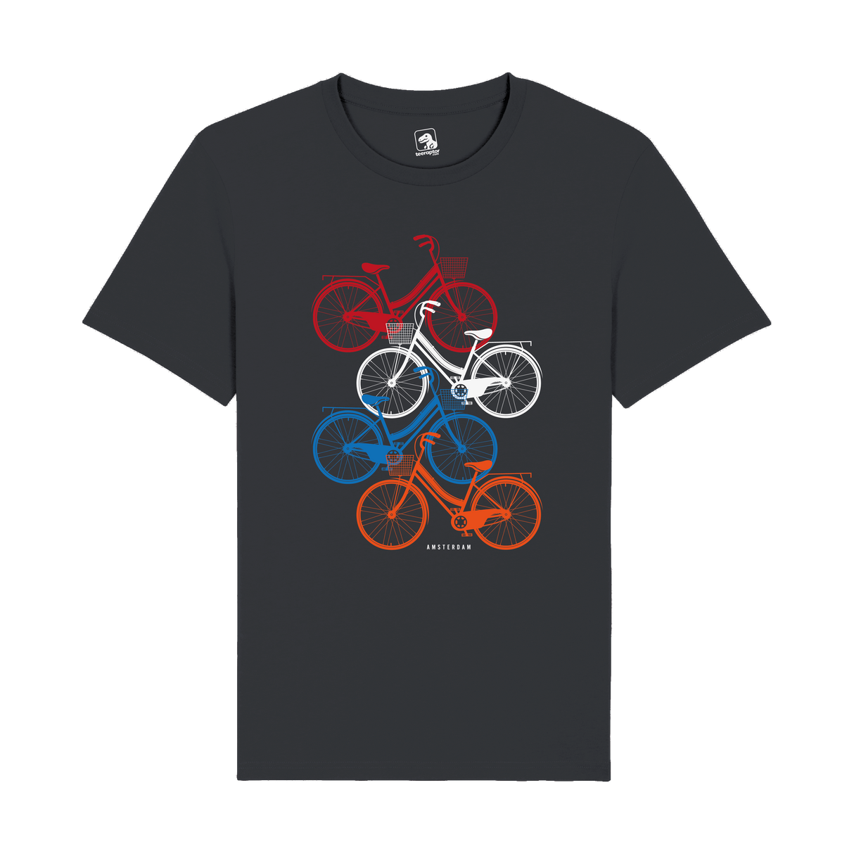 Amsterdam Bicycle Stack T-Shirt | Dutch Pride Edition