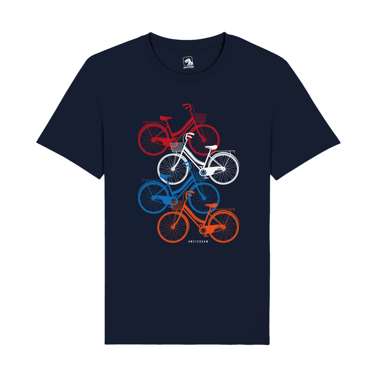 Amsterdam Bicycle Stack T-Shirt | Dutch Pride Edition