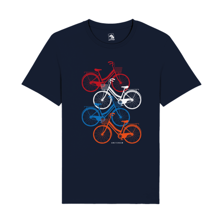 Amsterdam Bicycle Stack T-Shirt | Dutch Pride Edition