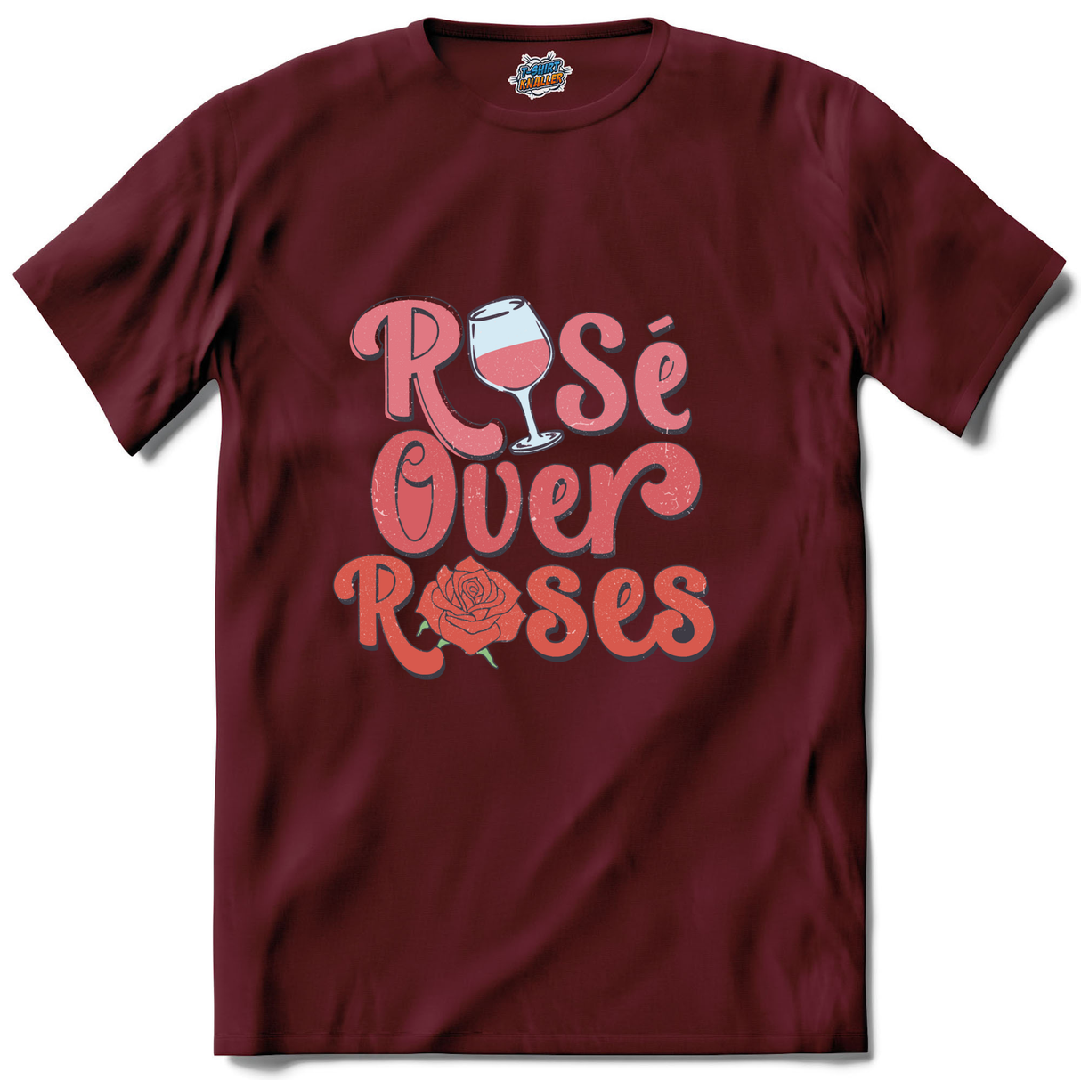 Rose Over Roses  - Rood