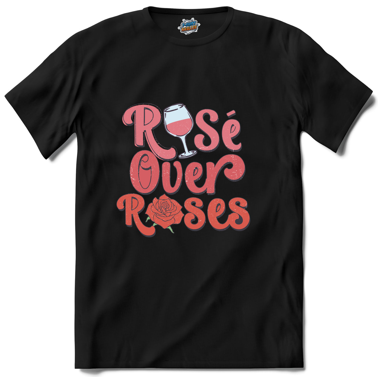 Rose Over Roses  - Zwart