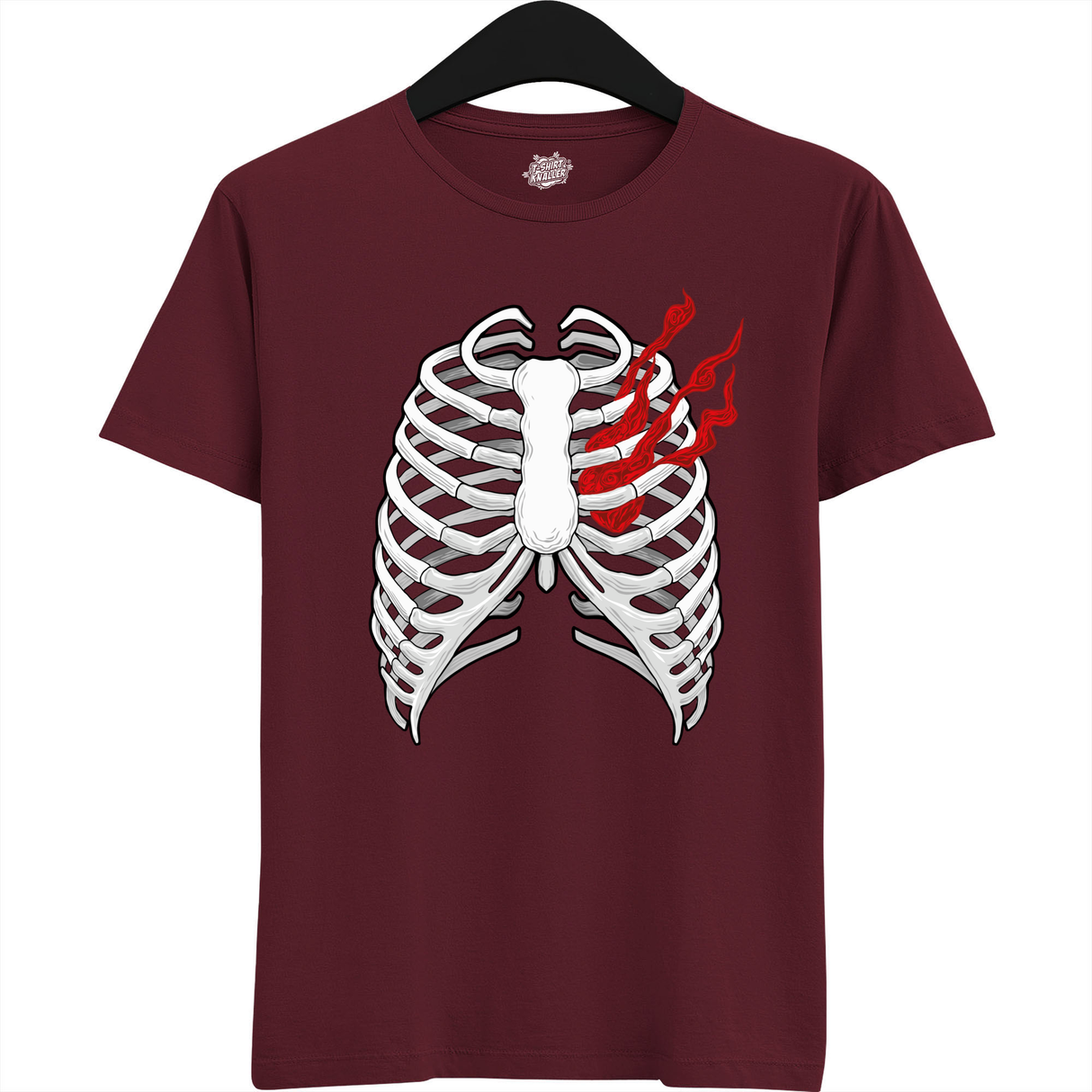 Smoking Heart Ribcage  - Burgundy