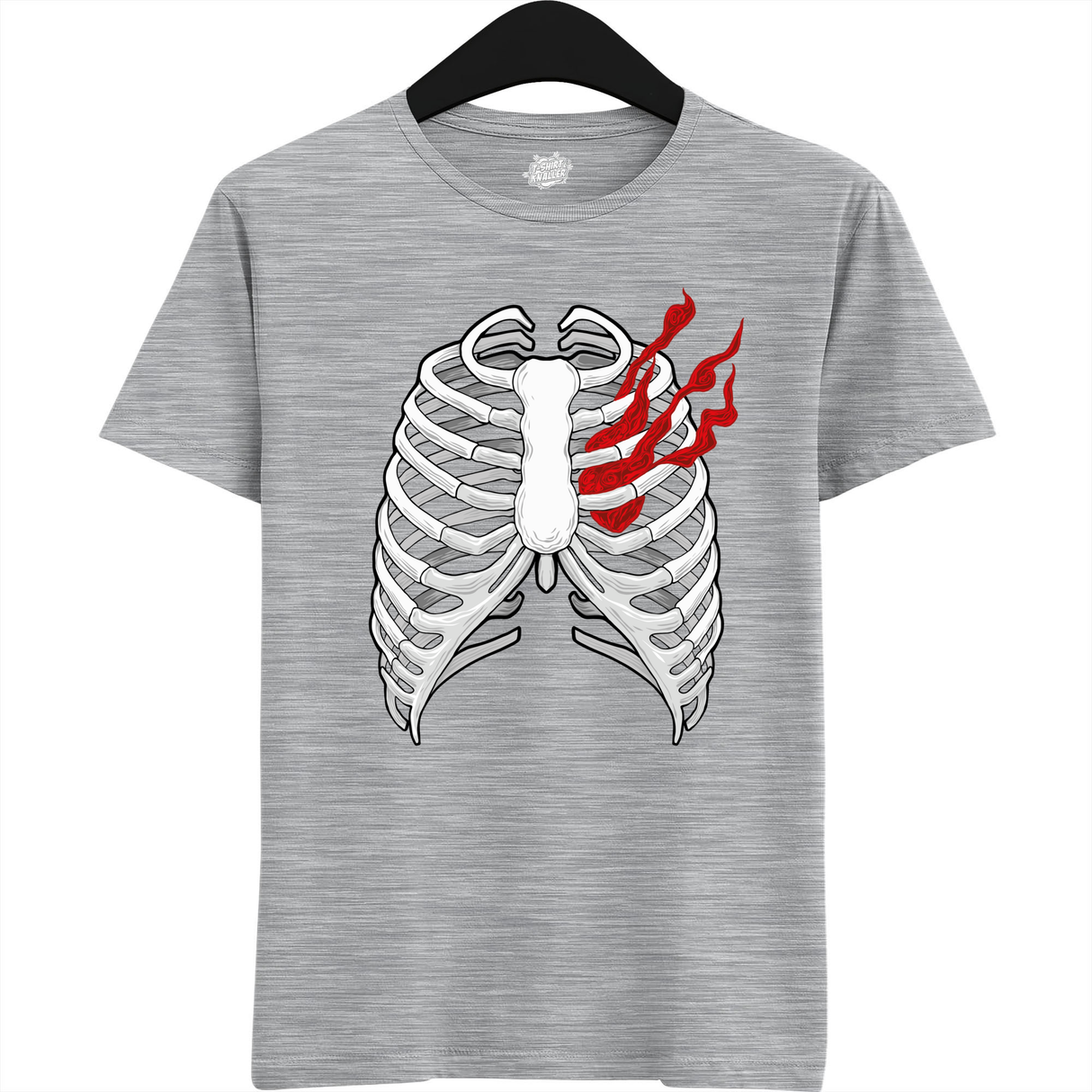 Smoking Heart Ribcage  - Grijs