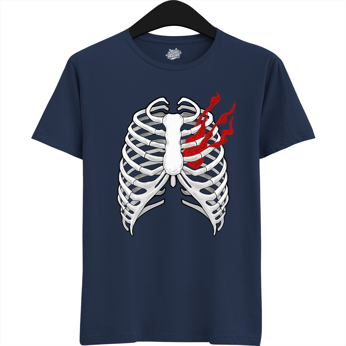 Smoking Heart Ribcage  - Blauw