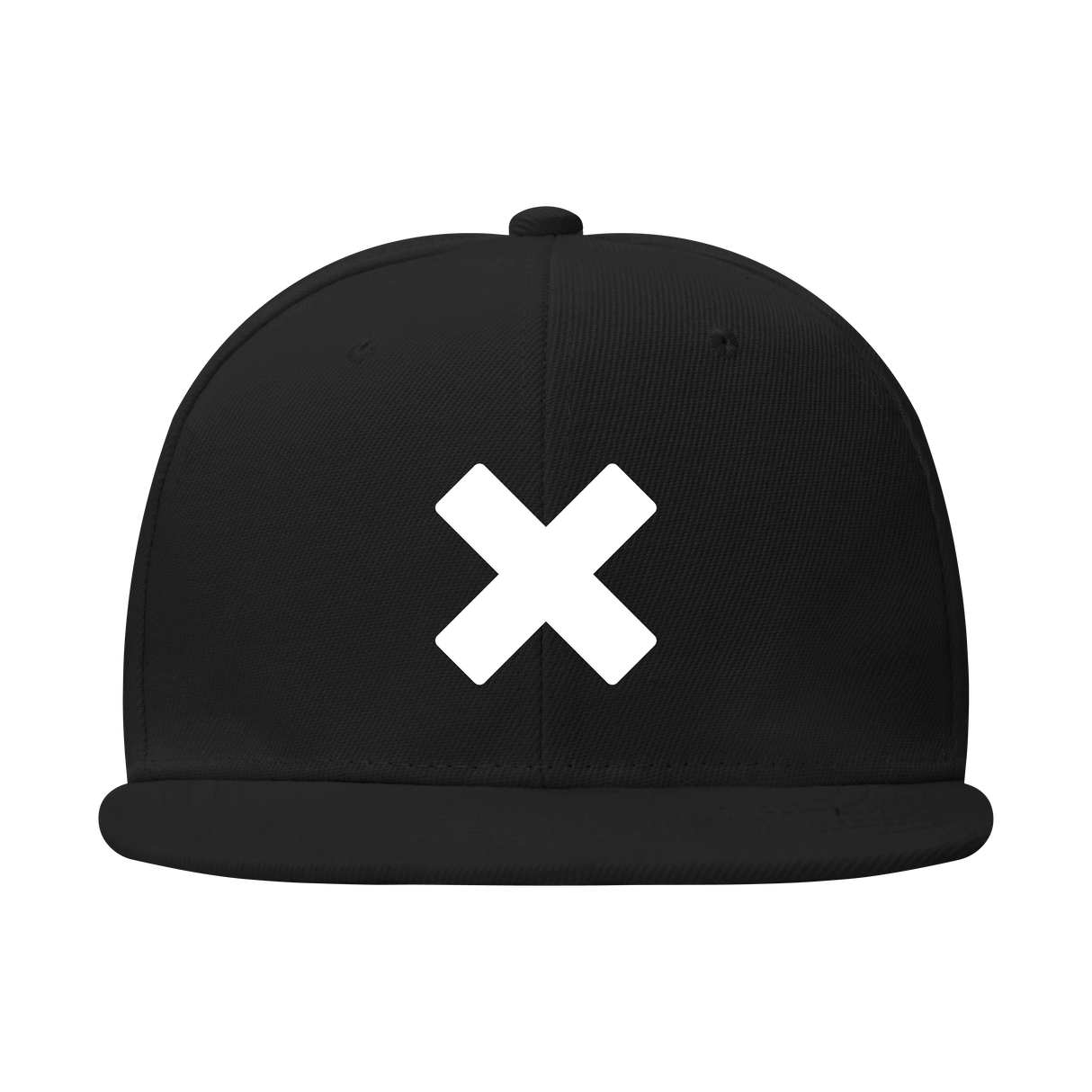 Embroidered "X" Snapback Hat – Minimalist Streetwear Cap for Bold Style