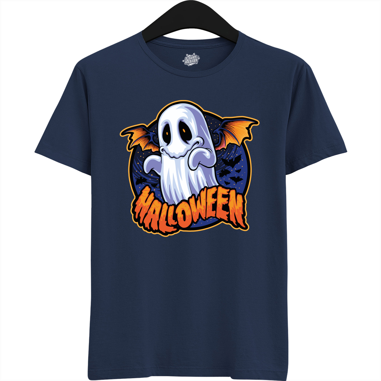 Spooky Scary Ghost  - Navy Blauw