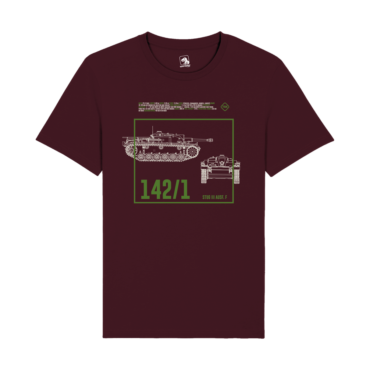 StuG III Ausf. F Tank T-Shirt | Military Armor Graphic Tee