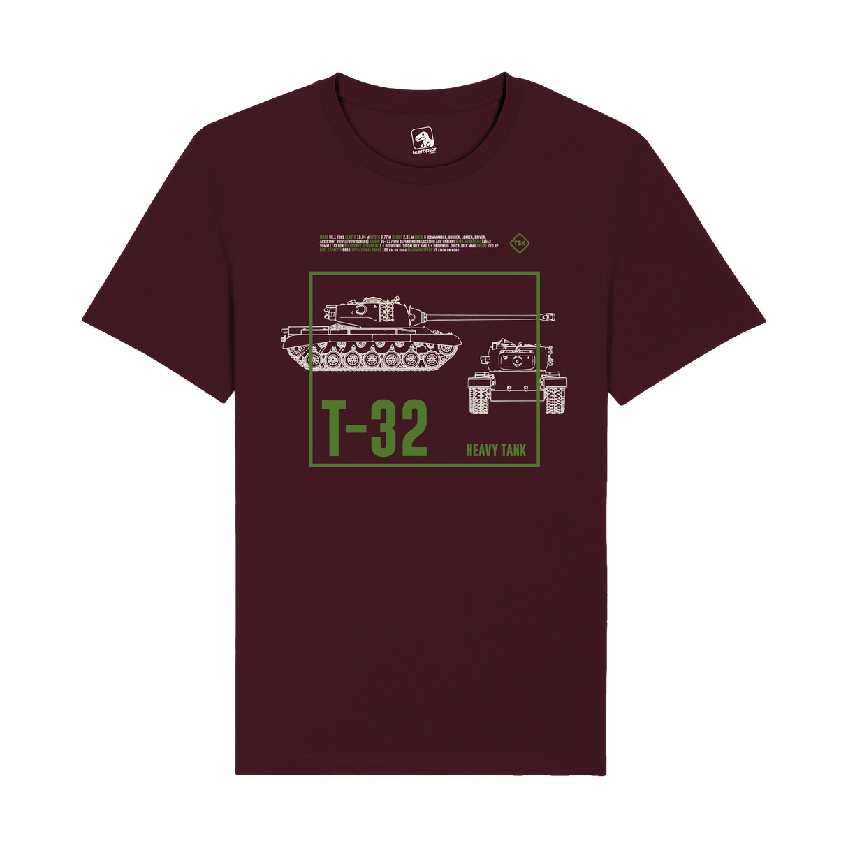 T-32 Heavy Tank T-Shirt | Military Armor Graphic Tee