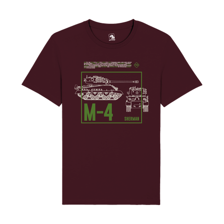 M-4 Sherman Tank T-Shirt | WWII Military Armor Graphic Tee