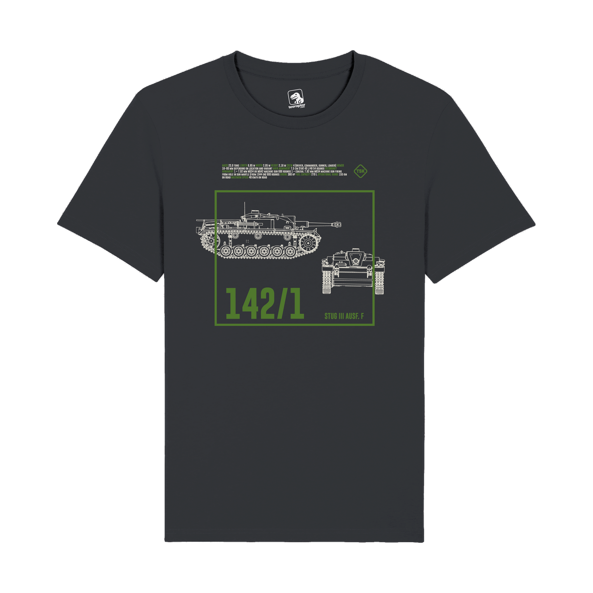 StuG III Ausf. F Tank T-Shirt | Military Armor Graphic Tee