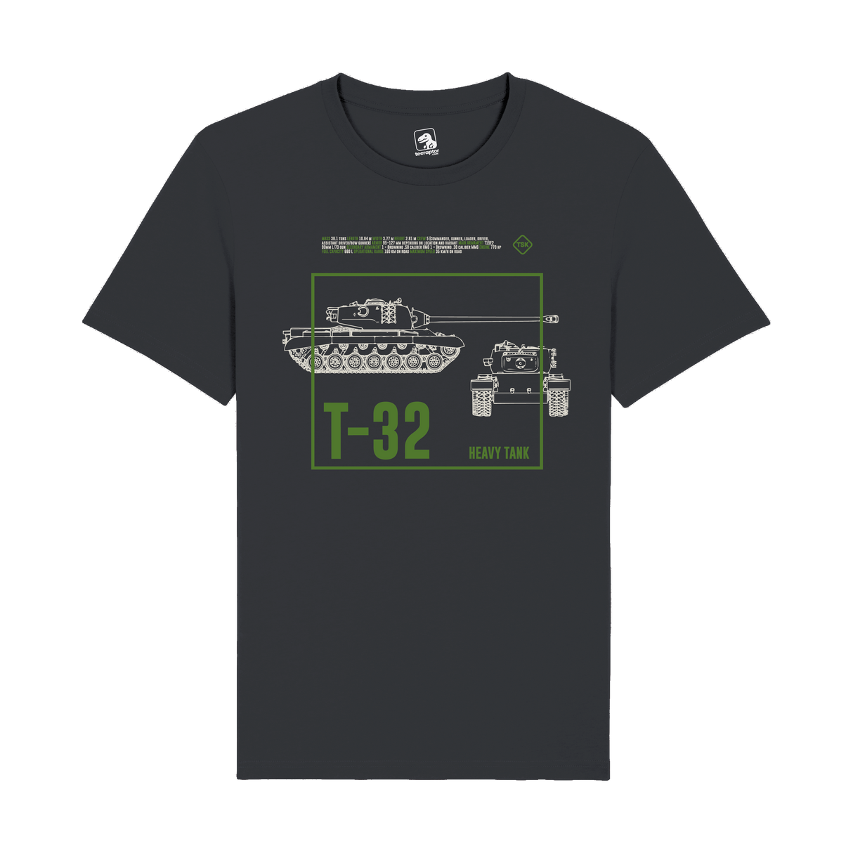 T-32 Heavy Tank T-Shirt | Military Armor Graphic Tee