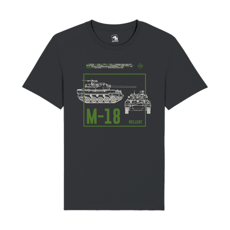 M-18 Hellcat Tank Destroyer T-Shirt | WWII Military Armor Graphic Tee