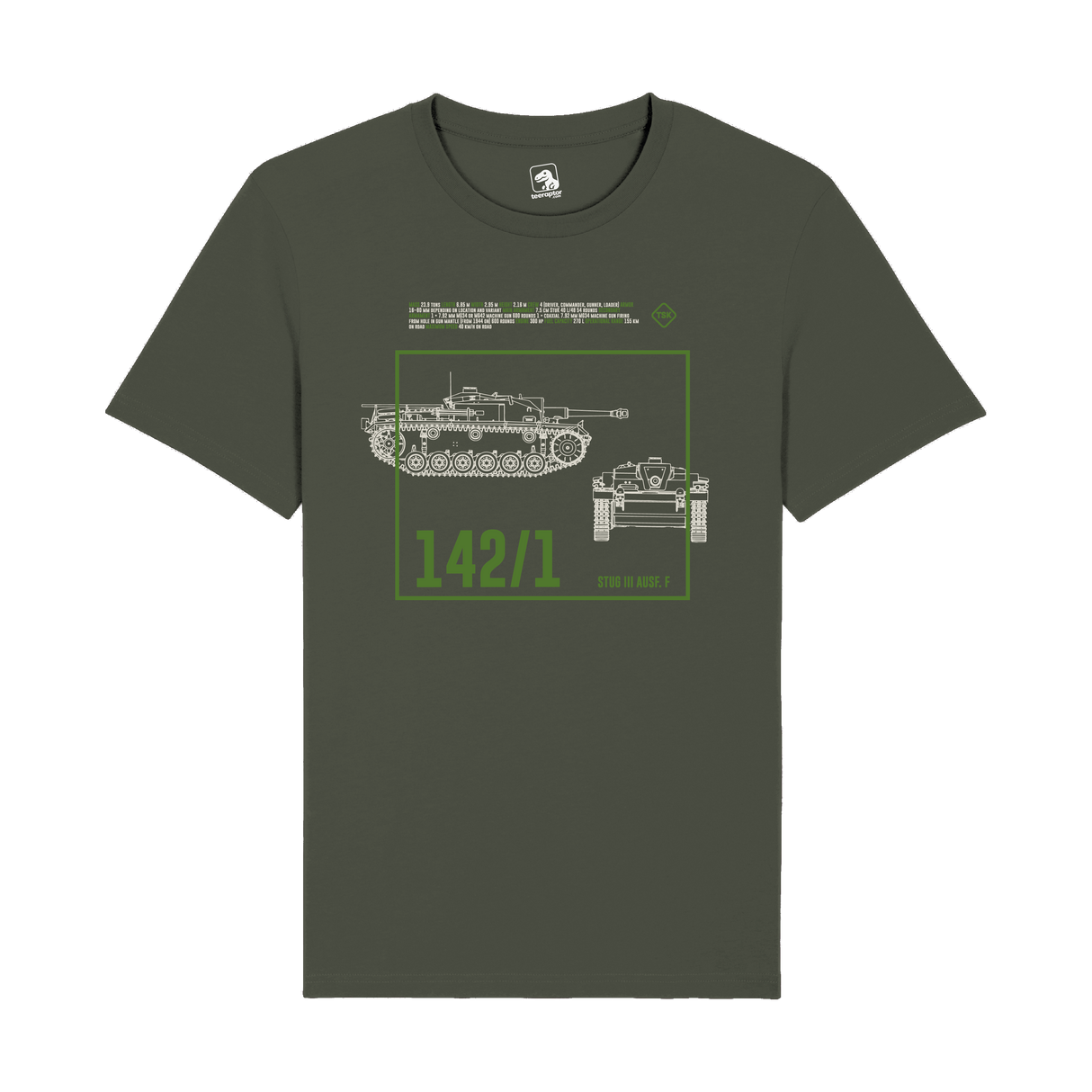 StuG III Ausf. F Tank T-Shirt | Military Armor Graphic Tee