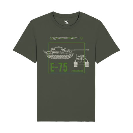 E-75 Standardpanzer Tank T-Shirt | WWII German Armor Graphic Tee